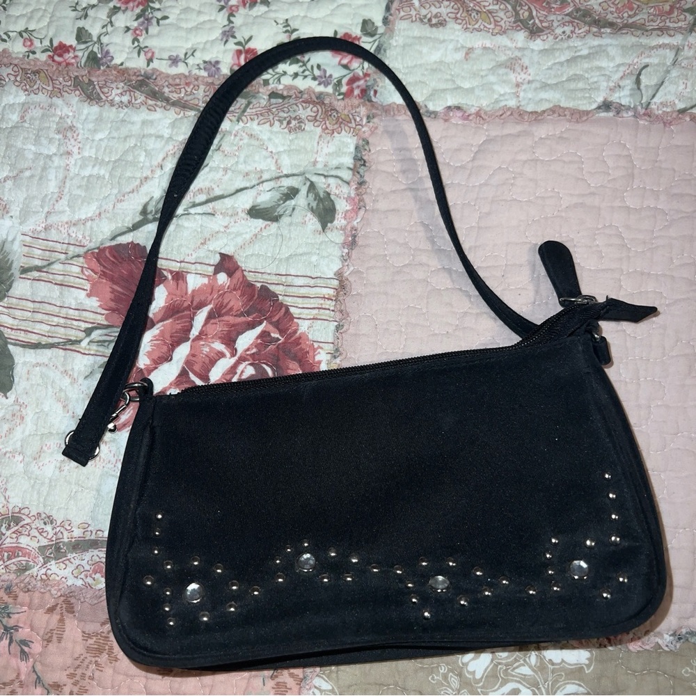 Elegant Black Studded Women's Bag